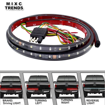 60 Inch 12V Truck Tailgate LED Light Bar Strip Red White Reverse Stop Brake Turn Signal Running Tail Lights for SUV RV Trailer
60 Inch 12V Truck Tailgate LED Light Bar Strip Red White Reverse Stop Brake Turn Signal Running Tail Lights for SUV RV Trailer