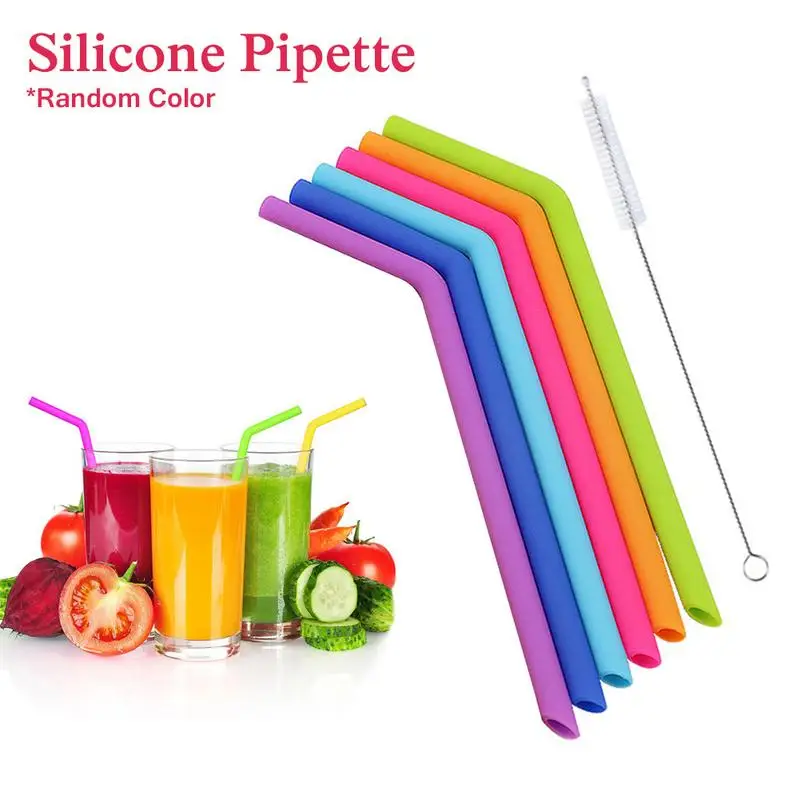 6-Color Food Grade FDA Silicone Pipette High Temperature Resistant Reusable Large Straw Equipped With Straw Brush
6-Color Food Grade FDA Silicone Pipette High Temperature Resistant Reusable Large Straw Equipped With Straw Brush