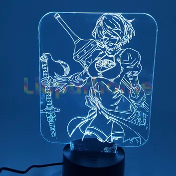 Anime NieR:Automata YoRHa 3D Led Night lights Visual Illusion LED Yorha 2b Desk Lamp For Home Decor
Anime NieR:Automata YoRHa 3D Led Night lights Visual Illusion LED Yorha 2b Desk Lamp For Home Decor