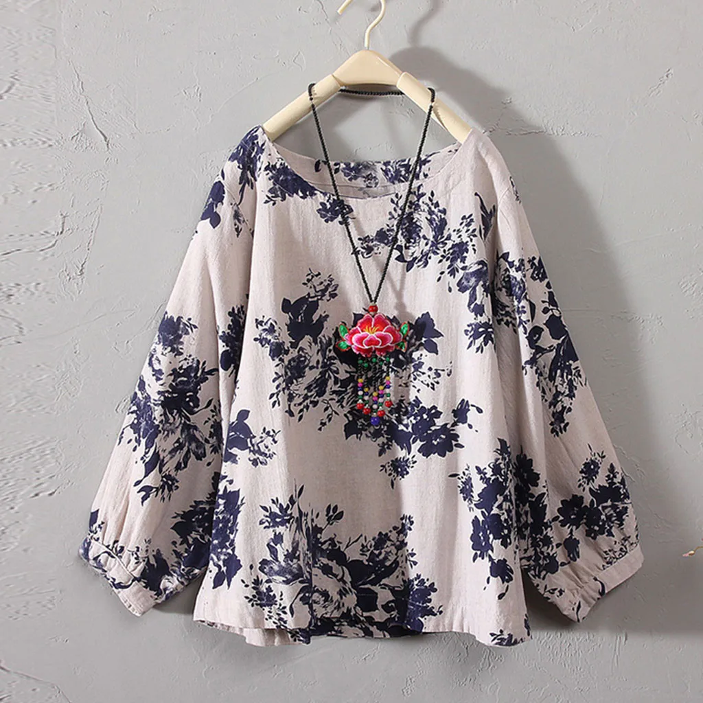 Plus Size T Shirt Ladies Short Sleeve Floral Print T-shirt Women Loose Linen Tshirt Clothes Tops Chemise Femme Manche Longue 20
Plus Size T Shirt Ladies Short Sleeve Floral Print T-shirt Women Loose Linen Tshirt Clothes Tops Chemise Femme Manche Longue 20