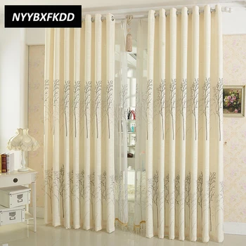 Cream Color Semi-shading Linen Trees Curtains for Windows Drapes Modern Simple Printing Curtain For Living Room Bedroom
Cream Color Semi-shading Linen Trees Curtains for Windows Drapes Modern Simple Printing Curtain For Living Room Bedroom