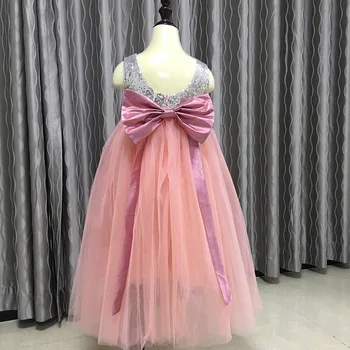 Princess Sequins Wedding Bow Waistband Lace V-back Dresses For Girl Multi Color Tulle Tutu Holiday Luxury Ankle Dress #77
Princess Sequins Wedding Bow Waistband Lace V-back Dresses For Girl Multi Color Tulle Tutu Holiday Luxury Ankle Dress #77