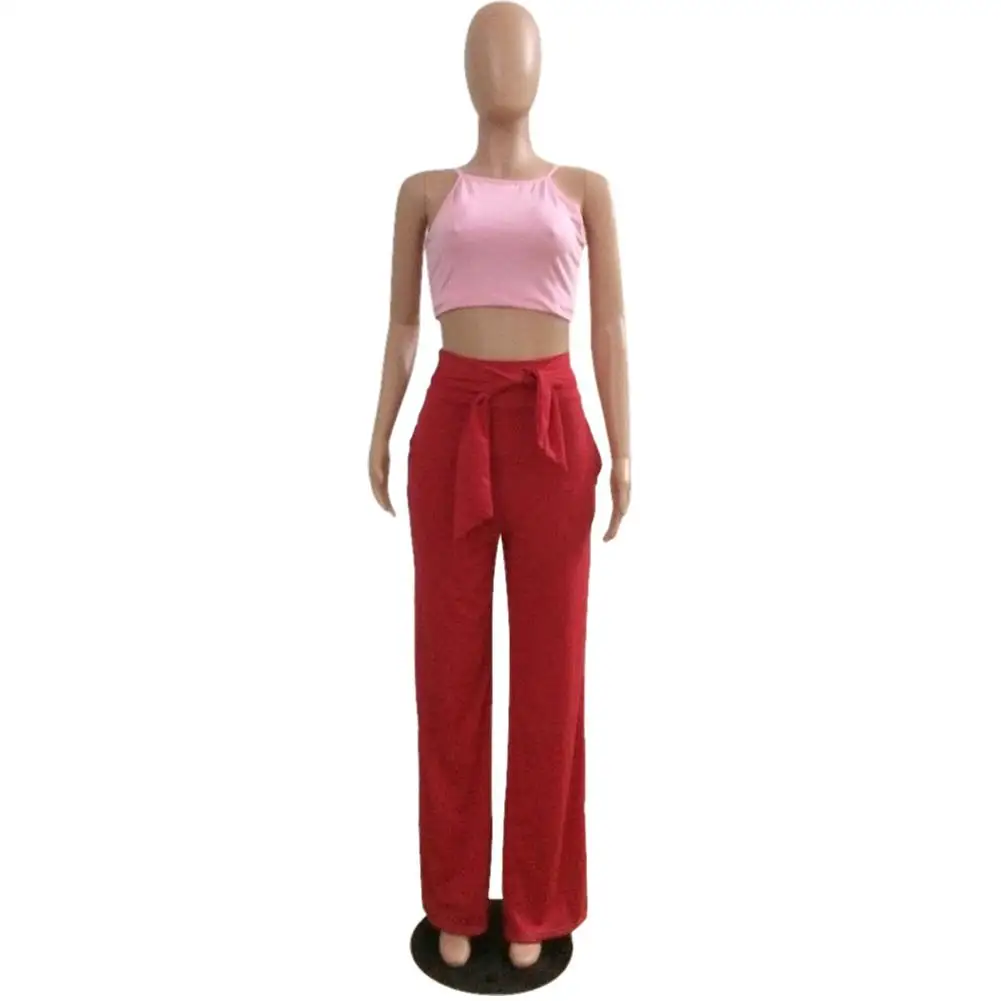 New Spring Summer Fashion Women Solid Color Loose Wide-leg Lady Pants High Waist Crop Casual Pants Bandage Wide Leg Pants Trouse
New Spring Summer Fashion Women Solid Color Loose Wide-leg Lady Pants High Waist Crop Casual Pants Bandage Wide Leg Pants Trouse