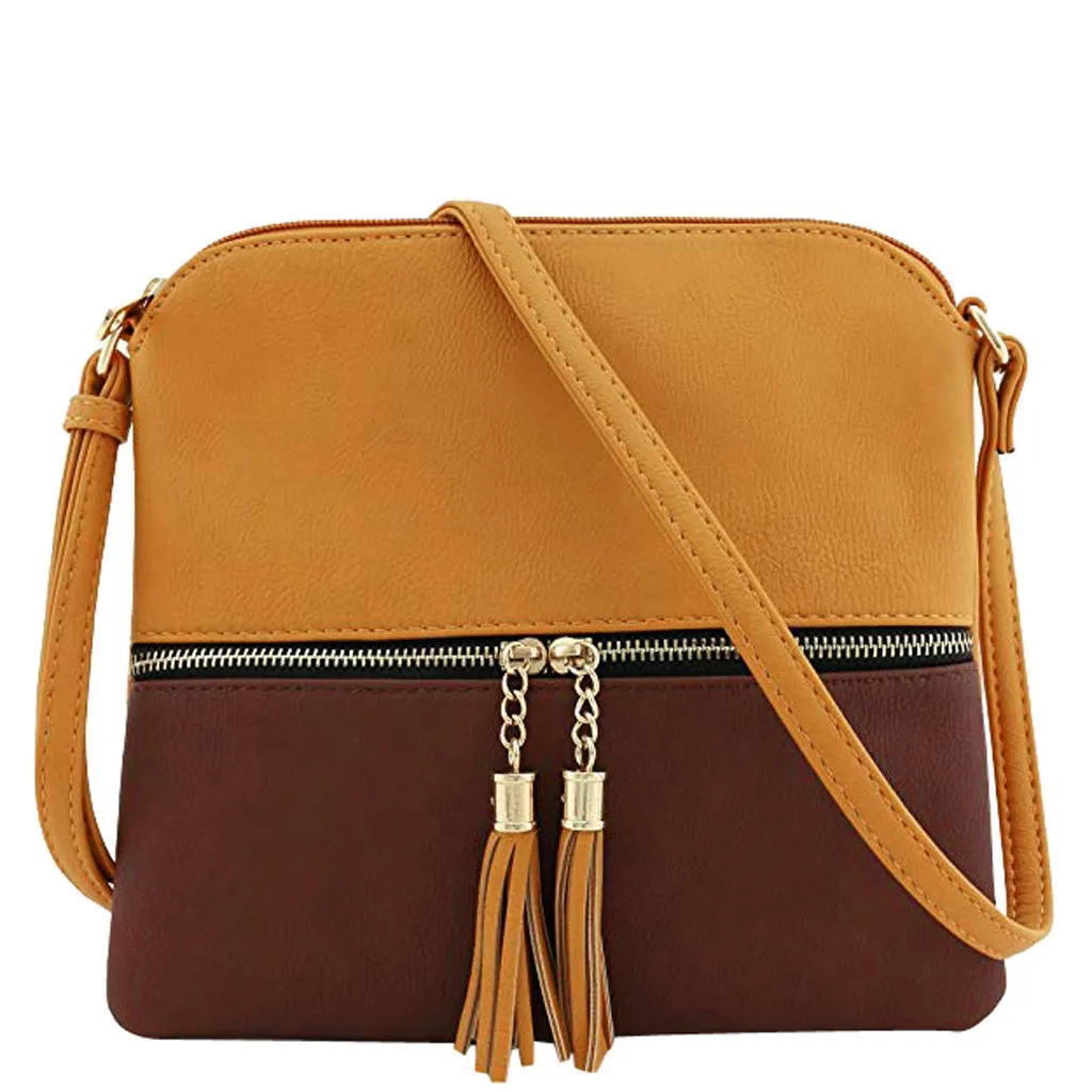 Women Bag Leather Tassel Crossbody Hit Color Shoulder Messenger taschen women bolsa masculina woman bags bolsa feminina torebka
Women Bag Leather Tassel Crossbody Hit Color Shoulder Messenger taschen women bolsa masculina woman bags bolsa feminina torebka