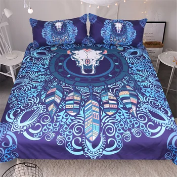 Free shipping 1pc duvet cover&2pcs pillow cases sheep skull Dreamcatcher comforter bedding set 3d feather printing home textile
Free shipping 1pc duvet cover&2pcs pillow cases sheep skull Dreamcatcher comforter bedding set 3d feather printing home textile