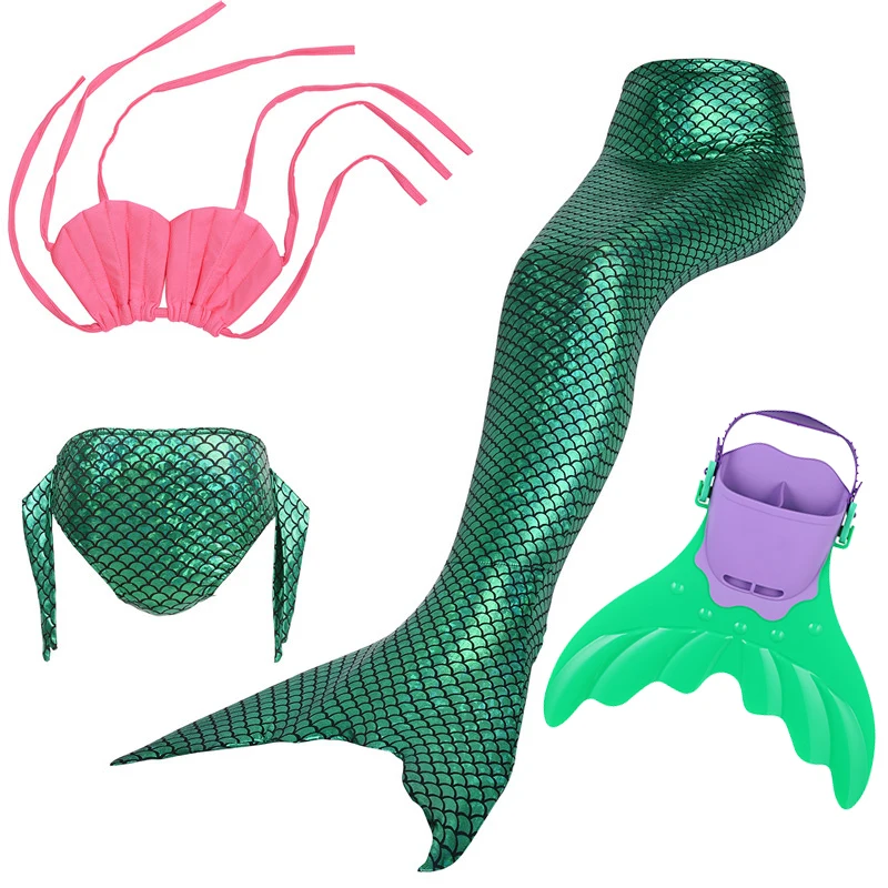 Girls Sparkle Mermaid Tail with Monofin for Swimming, Kids Bikini Swimwear Diving Flipper, Beachwear Bathsuit Fin for Christmas
Girls Sparkle Mermaid Tail with Monofin for Swimming, Kids Bikini Swimwear Diving Flipper, Beachwear Bathsuit Fin for Christmas