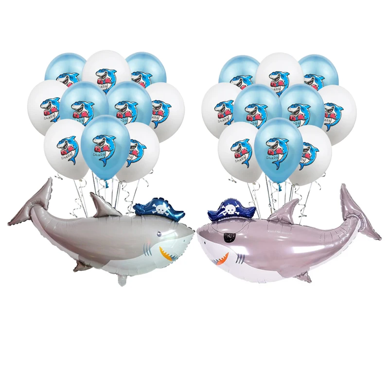 1Set Big Silver Pirate Shark Foil Ballons Boxer Shark Latex Ballons Sea Birthday Baby Shower Party Decorations Globos Kids Toys
1Set Big Silver Pirate Shark Foil Ballons Boxer Shark Latex Ballons Sea Birthday Baby Shower Party Decorations Globos Kids Toys