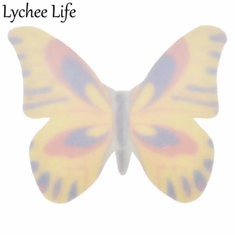 Lychee Life бабочка съедобная клейкая бумага для риса красочное украшение торта