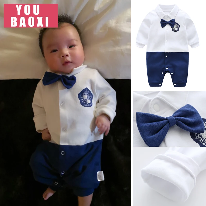 Toddler Handsome Baby Pompers Cool Boy Clothes Baby Long Sleeve Suit Infant Jumpsuit Gentlemen Black Bowknot Rompers Formal Suit
Toddler Handsome Baby Pompers Cool Boy Clothes Baby Long Sleeve Suit Infant Jumpsuit Gentlemen Black Bowknot Rompers Formal Suit