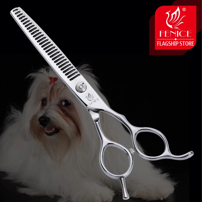 Fenice professional 6.5 inch pet dog grooming scissors thinning shears for dogs & cats animal hair Japanese steel
Fenice professional 6.5 inch pet dog grooming scissors thinning shears for dogs & cats animal hair Japanese steel