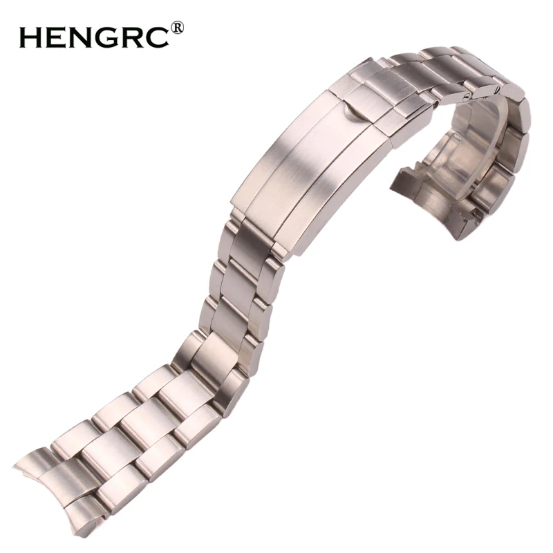 20mm 316L Stainless Steel Watchbands Bracelet Silver Brushed Metal Curved End Replacement Link Deployment Clasp Watch Strap
20mm 316L Stainless Steel Watchbands Bracelet Silver Brushed Metal Curved End Replacement Link Deployment Clasp Watch Strap