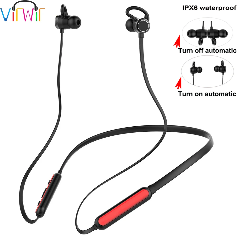 Magnetic Switch Bluetooth Headphones with Mic Wireless Earphones Sports IPX6 Headphone APTX Stereo Headset
Magnetic Switch Bluetooth Headphones with Mic Wireless Earphones Sports IPX6 Headphone APTX Stereo Headset