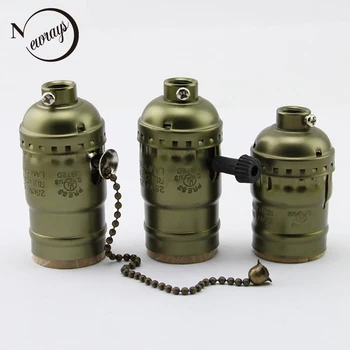 Vintage Edison Lamp Holder with knob switch/Pull-chain Switch Pendant Light E27/E26 Socket UL/110V/220V Lamp Base
Vintage Edison Lamp Holder with knob switch/Pull-chain Switch Pendant Light E27/E26 Socket UL/110V/220V Lamp Base