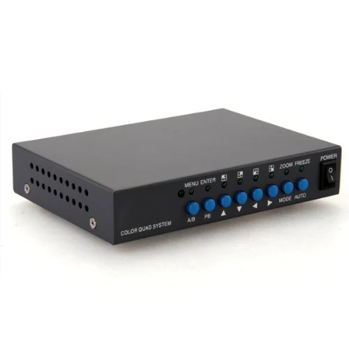 VGA 4CH Color CCTV Security Camera Video Processor Quad Splitter Remote Control
VGA 4CH Color CCTV Security Camera Video Processor Quad Splitter Remote Control