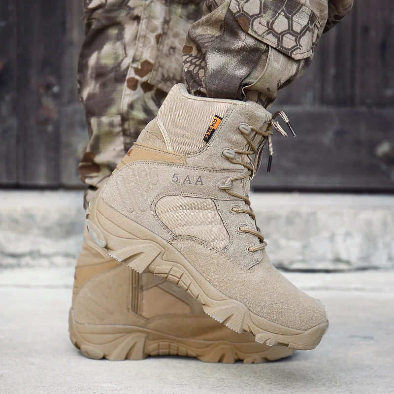 High Quality Hiking Shoes Hard-wearing Outdoor Footwear Comfortable Military Tactical Boots Yellow Black Male Trekking Boots
High Quality Hiking Shoes Hard-wearing Outdoor Footwear Comfortable Military Tactical Boots Yellow Black Male Trekking Boots