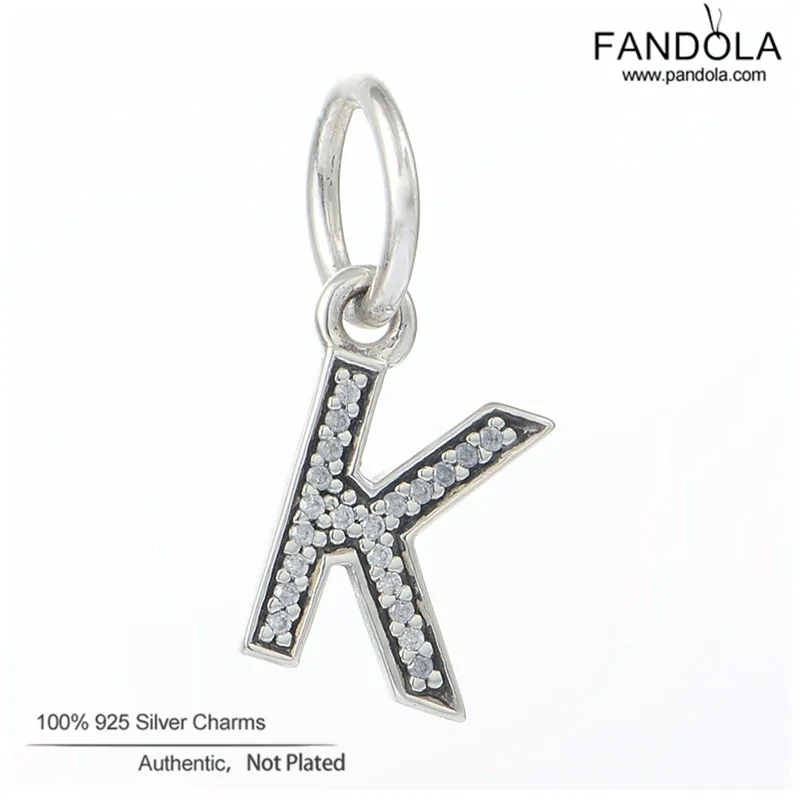 Letter K Pendant Charms 925 Sterling Silver Jewelry Fits Brand Bracelet Necklace Charm Bead Silver 925 Jewelry
Letter K Pendant Charms 925 Sterling Silver Jewelry Fits Brand Bracelet Necklace Charm Bead Silver 925 Jewelry