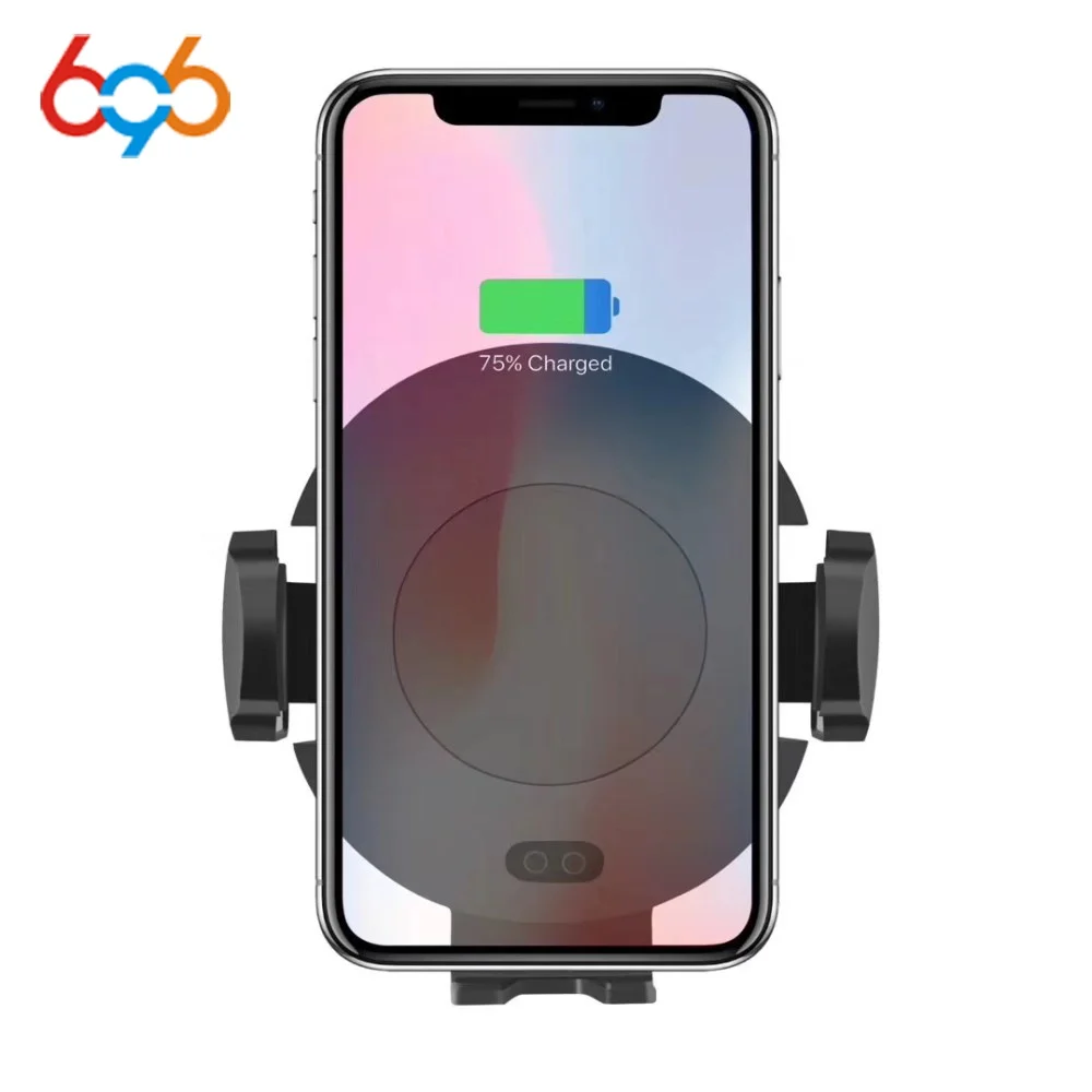 696 C11 Automatic Infrared Sensor Car Wireless Charger For iPhone X 8 Plus Car Air Vent Holder For Samsung S9 Double Induction
696 C11 Automatic Infrared Sensor Car Wireless Charger For iPhone X 8 Plus Car Air Vent Holder For Samsung S9 Double Induction