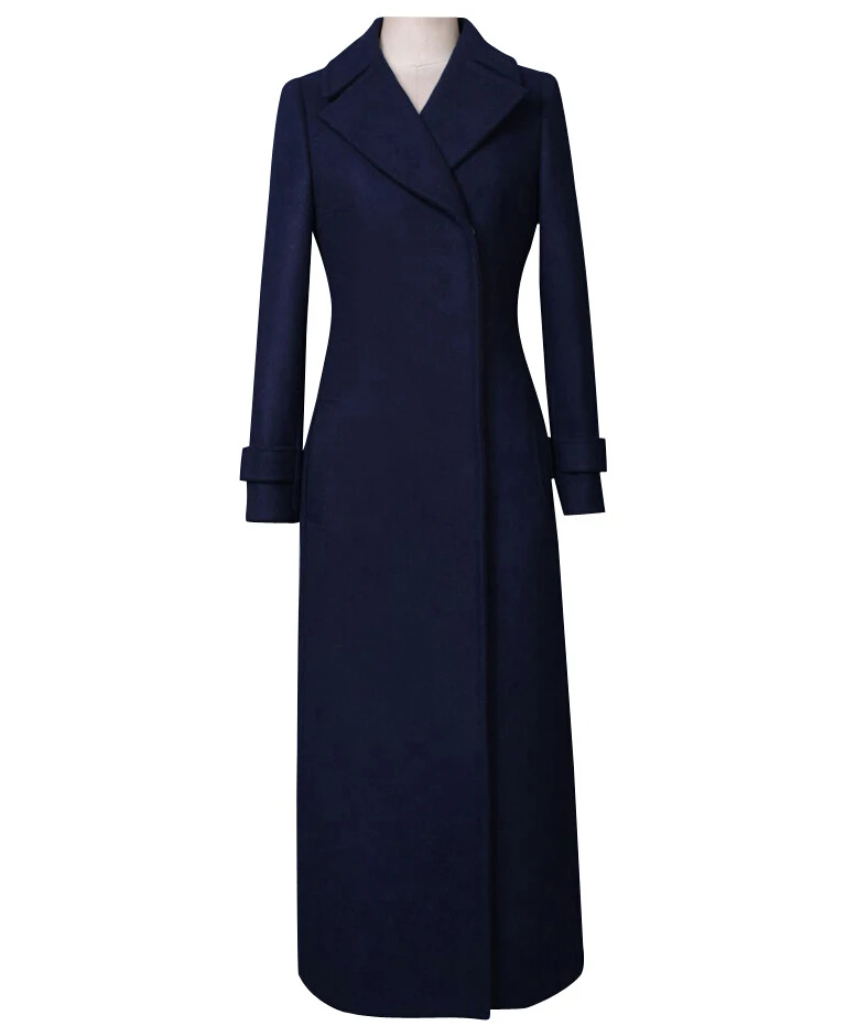 abrigos mujer British 2019 Winter Wool Cashmere Navy Military Maxi Slim Long coat Noched Simple Outerwear Manteau femme
abrigos mujer British 2019 Winter Wool Cashmere Navy Military Maxi Slim Long coat Noched Simple Outerwear Manteau femme
