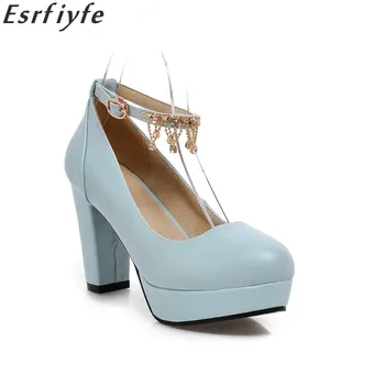 ESRFIYFE 2018 New Fashion Women Shoes Buckle Spring Autumn Wedding Shoes Round Toe Elegant Ladies High Heels Shoes Woman
ESRFIYFE 2018 New Fashion Women Shoes Buckle Spring Autumn Wedding Shoes Round Toe Elegant Ladies High Heels Shoes Woman