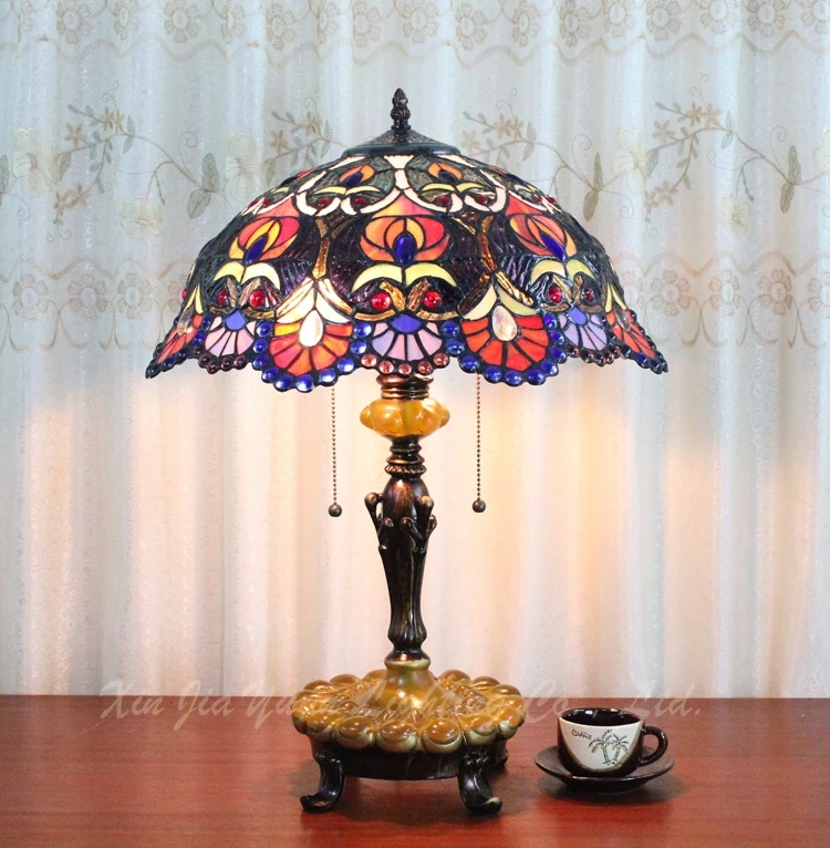 European classical lamp simple warm bedroom desk Tiffany glass desk lamp cafe bar 16 inch desk lamp
European classical lamp simple warm bedroom desk Tiffany glass desk lamp cafe bar 16 inch desk lamp