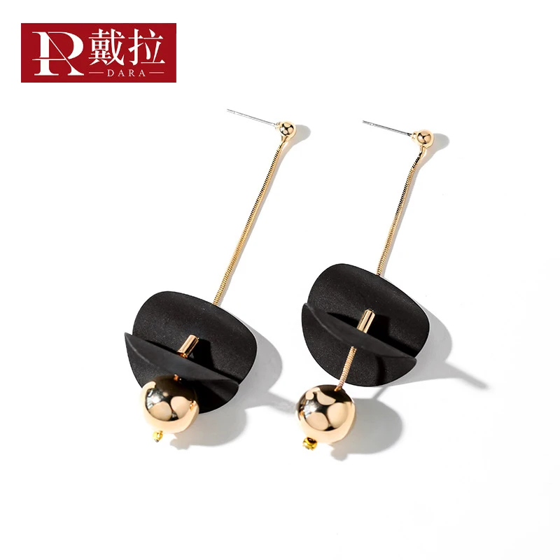 DARA High Quality Black Geometric Metal Drop Earrings Gold Color Personality Silver Pin Earrings For Women Jewelry Gift H1218
DARA High Quality Black Geometric Metal Drop Earrings Gold Color Personality Silver Pin Earrings For Women Jewelry Gift H1218