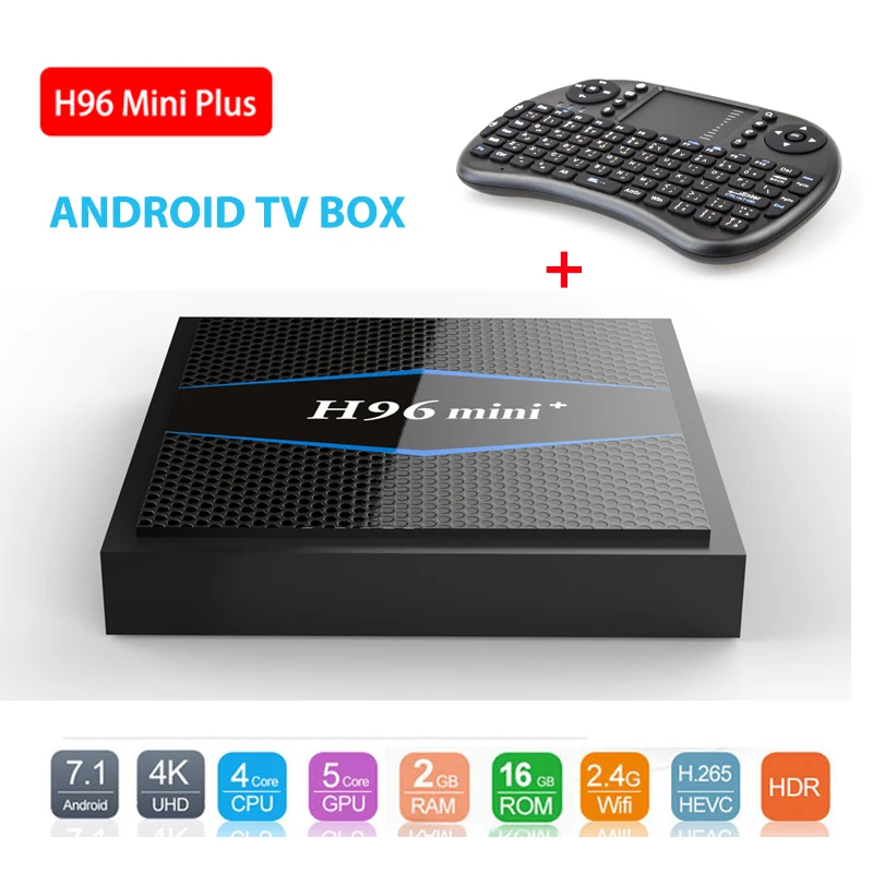 H96 mini Plus TV Box Android 7.1 Amlogic S905W Quad Core 2GB/16GB 2.4G WiFi 100M LAN HDR 4k Smart Media Player H96MINI+ H96 PRO
H96 mini Plus TV Box Android 7.1 Amlogic S905W Quad Core 2GB/16GB 2.4G WiFi 100M LAN HDR 4k Smart Media Player H96MINI+ H96 PRO