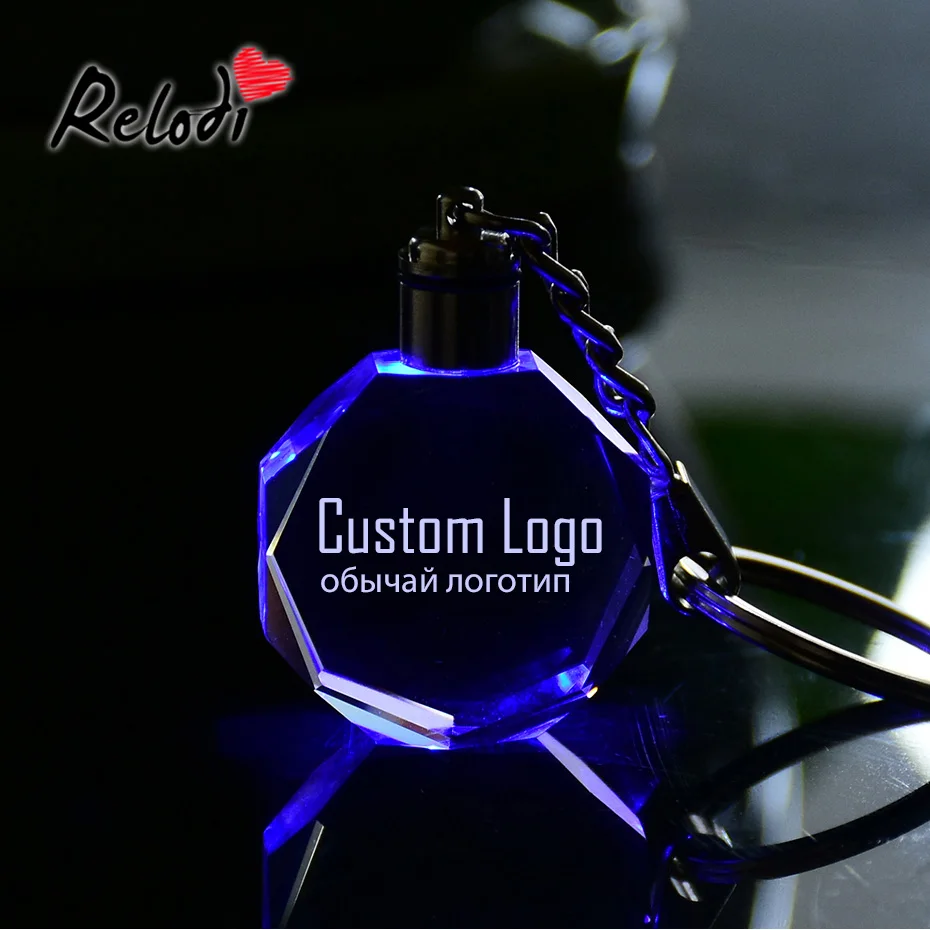 Relodi Laser Engraved K9 Crystal Key Chains Colorful LED Light Customize Logo Photo Keychain Key Holder Key Ring DZ0001
Relodi Laser Engraved K9 Crystal Key Chains Colorful LED Light Customize Logo Photo Keychain Key Holder Key Ring DZ0001