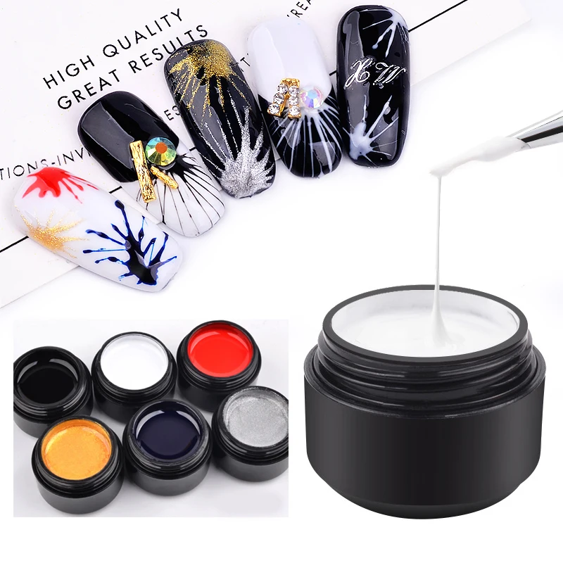 5ML Creative Nail Art UV Gel Wire Drawing Nail Gel Elasticity Point To Line Painting Gel Varnish Silk Spider Graffiti Design
5ML Creative Nail Art UV Gel Wire Drawing Nail Gel Elasticity Point To Line Painting Gel Varnish Silk Spider Graffiti Design