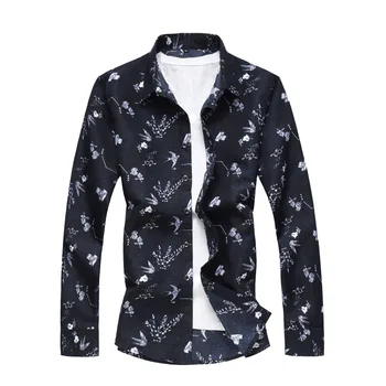 2019 Autumn Men's Casual Shirt Slim Fit Men's Casual Button Down Printed Long Sleeve Shirts Men Male Clothing Camisa 5XL 6XL 7XL
2019 Autumn Men's Casual Shirt Slim Fit Men's Casual Button Down Printed Long Sleeve Shirts Men Male Clothing Camisa 5XL 6XL 7XL