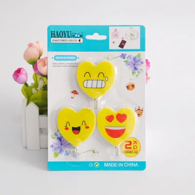 6sets/lot (3pcs/set ) smiley cartoon expression hooks Plastic creative personality hooks behind the door hooks Random expression
6sets/lot (3pcs/set ) smiley cartoon expression hooks Plastic creative personality hooks behind the door hooks Random expression