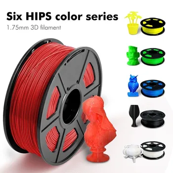 

SUNLU 3D Printer HIPS Filament 1.75mm 1KG/Roll With Spool 100% No Bubble HIPS Filament Extruder Consumable