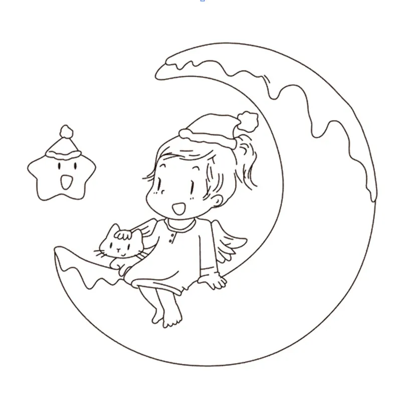 10x10 Girl on the moon Transparent Clear Silicone Stamp Seal for DIY scrapbooking photo album Decorative clear stamp
10x10 Girl on the moon Transparent Clear Silicone Stamp Seal for DIY scrapbooking photo album Decorative clear stamp
