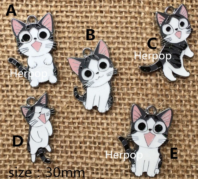 20pcs Cartoon Japanese anime Cheese cat Enamel Metal Charm Pendants DIY Jewelry Making Mobile Phone Accessories B-058
20pcs Cartoon Japanese anime Cheese cat Enamel Metal Charm Pendants DIY Jewelry Making Mobile Phone Accessories B-058
