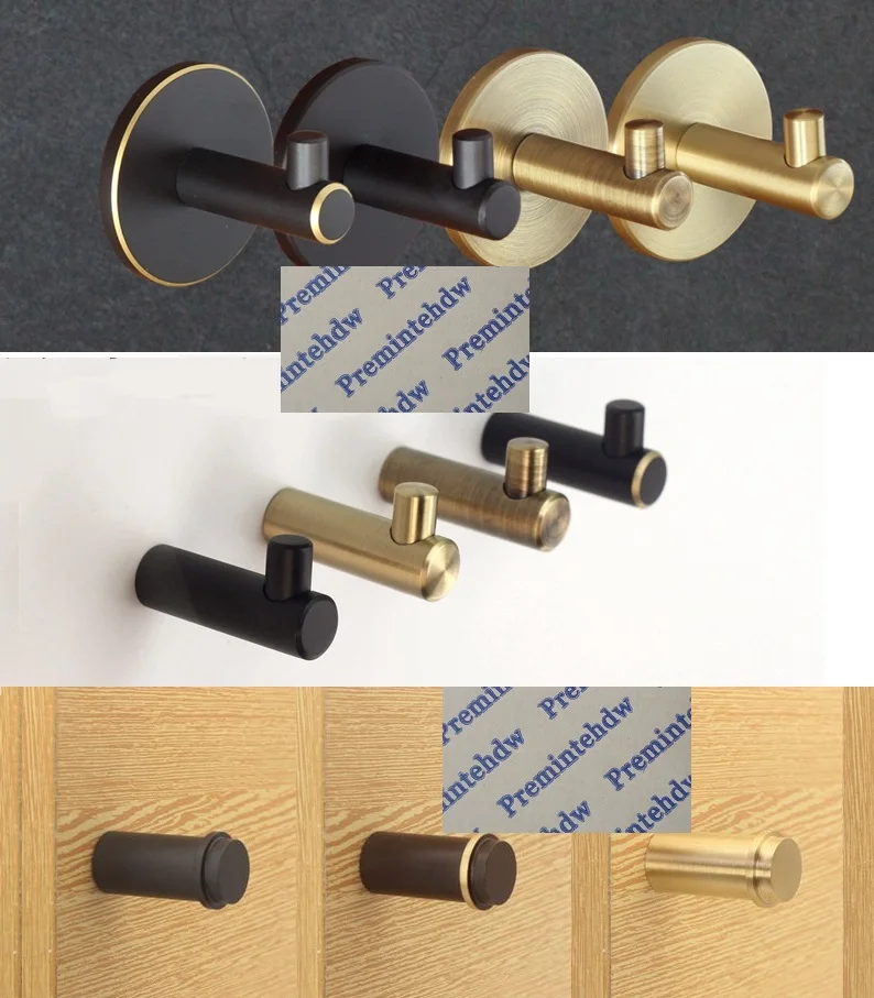 2Pcs/Lot Solid Brass Wall Mount Coat Hat Scarf Single Robe Hook Barrel Pin Gold Black Antique
2Pcs/Lot Solid Brass Wall Mount Coat Hat Scarf Single Robe Hook Barrel Pin Gold Black Antique