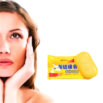 Powerful Handmade Sulfur Soap Anti-wrinkle Acne Treatment Anti-bacterial Whitening moisturizing care Soap
Powerful Handmade Sulfur Soap Anti-wrinkle Acne Treatment Anti-bacterial Whitening moisturizing care Soap