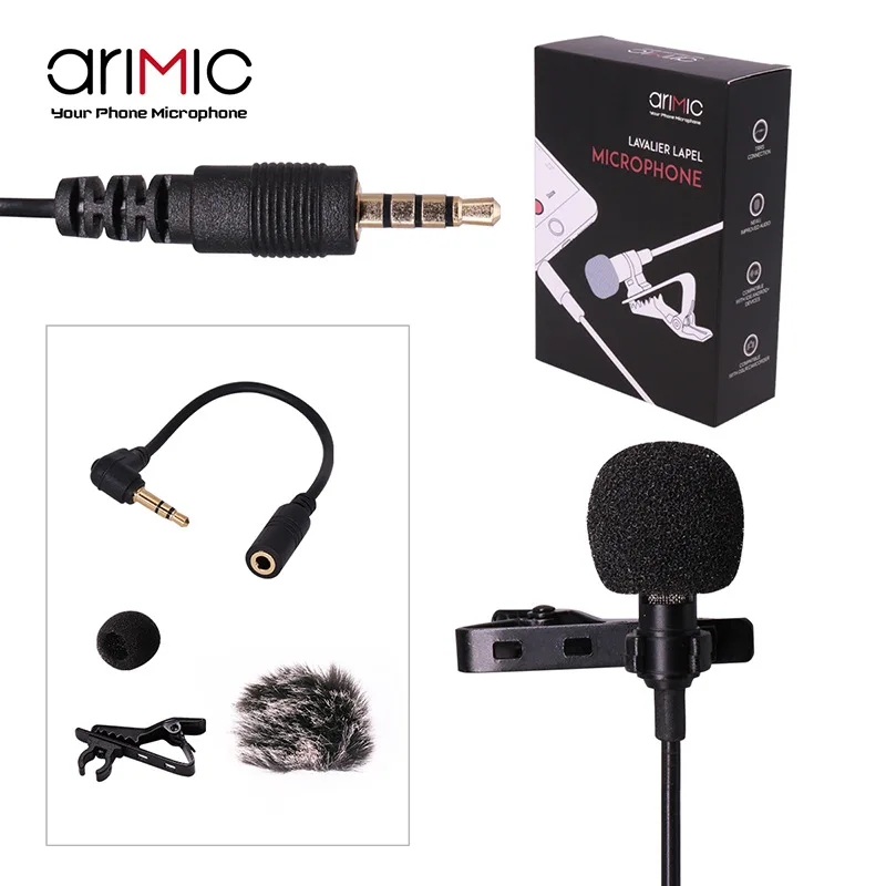 Arimic portable microphone ios Android mobile phone universal video recording microphone Interview anchor live microphone acce
Arimic portable microphone ios Android mobile phone universal video recording microphone Interview anchor live microphone acce