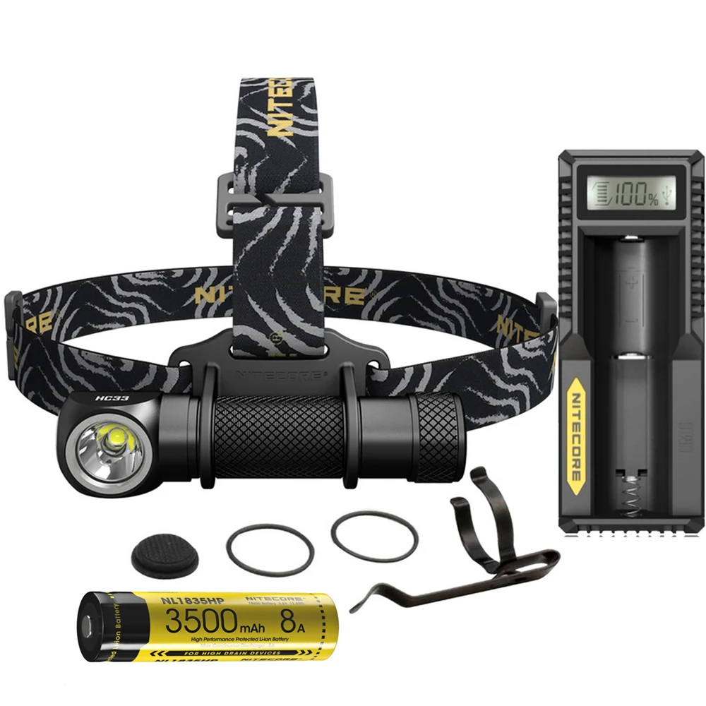 NITECORE HC33 Headlight CREE XHP35 HD max 1800 lumen head lamp beam distance 187 meter head light with 18650 3500mAh li battery
NITECORE HC33 Headlight CREE XHP35 HD max 1800 lumen head lamp beam distance 187 meter head light with 18650 3500mAh li battery