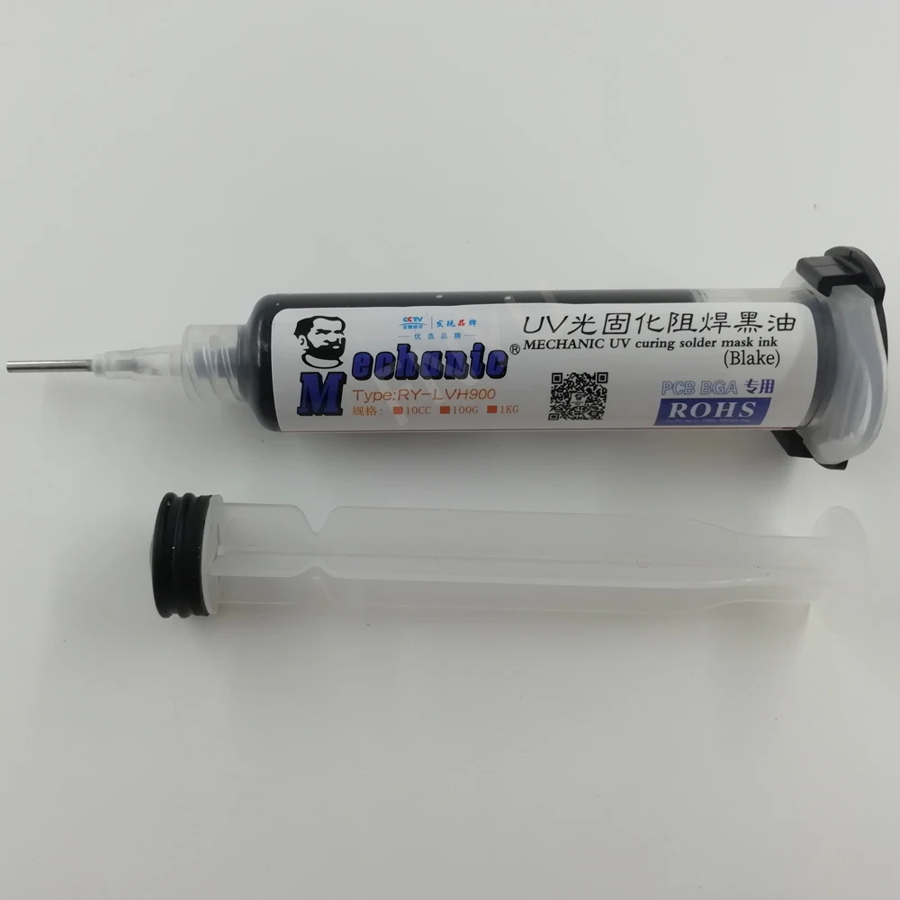 Mechanic YM56 10cc Black UV Solder Mask BGA PCB Paint Prevent Corrosive Arcing Soldering Paste Flux UV Photosensitive Inks
Mechanic YM56 10cc Black UV Solder Mask BGA PCB Paint Prevent Corrosive Arcing Soldering Paste Flux UV Photosensitive Inks