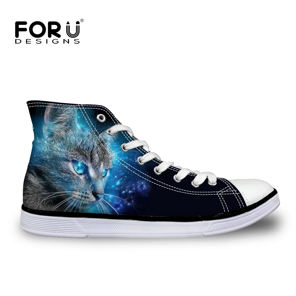 FORUDESIGNS Cute 3D Animal Galaxy Cat Shoes Women High Top Canvas Shoe Casual Lace-up Vulcanize Shoes Female Flat Tenis Feminino
FORUDESIGNS Cute 3D Animal Galaxy Cat Shoes Women High Top Canvas Shoe Casual Lace-up Vulcanize Shoes Female Flat Tenis Feminino