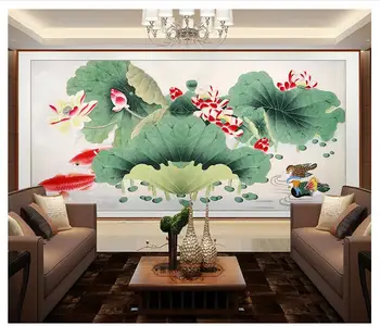 photo wallpaper 3d wall murals wallpaper custom Lotus Flower Koi Fish Illustration background wall decorative bedroom wallpaper
photo wallpaper 3d wall murals wallpaper custom Lotus Flower Koi Fish Illustration background wall decorative bedroom wallpaper
