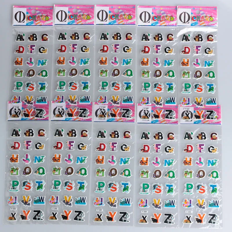 1-6-10 Sheets 26 Emglish Letters Learning DIY Stickers A B Letter with Animal Stickers Toys Gift For Kids Rewards Laptop Sticker
1-6-10 Sheets 26 Emglish Letters Learning DIY Stickers A B Letter with Animal Stickers Toys Gift For Kids Rewards Laptop Sticker