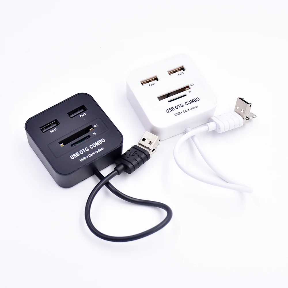 USB 2.0 Hub Micro OTG Combo SD TF Card Reader 2 in 1 Multi USB HUB 2.0 Splitter Cables for PC Laptop Andriod Phone
USB 2.0 Hub Micro OTG Combo SD TF Card Reader 2 in 1 Multi USB HUB 2.0 Splitter Cables for PC Laptop Andriod Phone