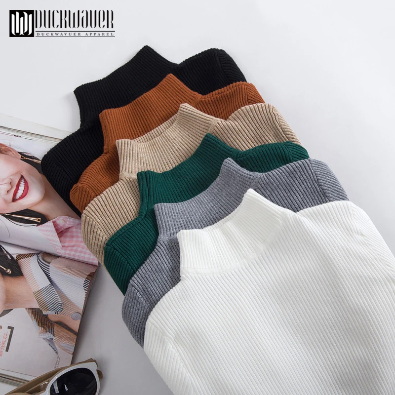 Duckwaver 2019 New-coming Autumn Turtleneck Pullovers Sweaters Primer shirt long sleeve Short Korean Slim-fit tight sweater
Duckwaver 2019 New-coming Autumn Turtleneck Pullovers Sweaters Primer shirt long sleeve Short Korean Slim-fit tight sweater