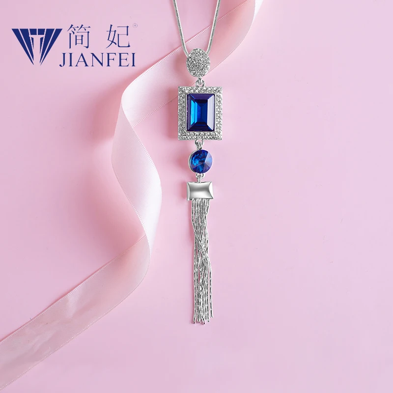 Gemstone Tassels Shape Fashion elegant sweater chain long crystal snow pendant water drop accessories long decoration necklace 4
Gemstone Tassels Shape Fashion elegant sweater chain long crystal snow pendant water drop accessories long decoration necklace 4
