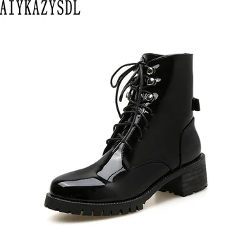 2019 Punk Gothic Hip Hop Women Cool Motorcycle Biker Ankle Boots Vinyl PVC Patent Leather High Top Shoes Bootie Short Boots 
2019 Punk Gothic Hip Hop Women Cool Motorcycle Biker Ankle Boots Vinyl PVC Patent Leather High Top Shoes Bootie Short Boots