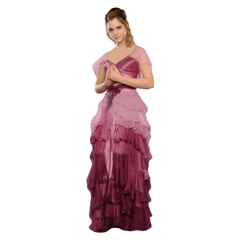 Hermione Granger Yule Ball Gown Dress Cosplay Costume Full Sets| | - AliExpress