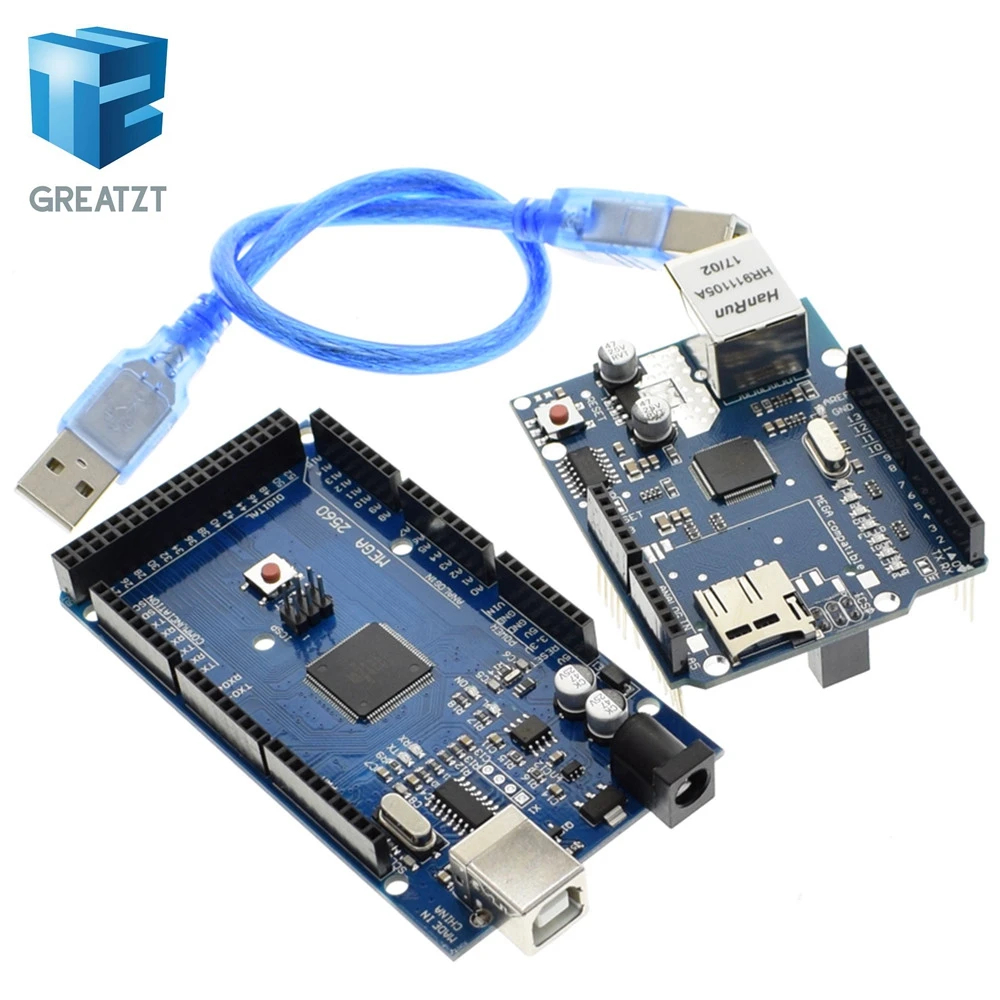 GREATZT UNO Ethernet W5100 network expansion board SD card Shield for Arduino with Mega 2560 R3 Mega2560 REV3
GREATZT UNO Ethernet W5100 network expansion board SD card Shield for Arduino with Mega 2560 R3 Mega2560 REV3