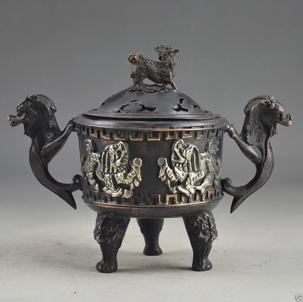 Asian Copper Old Hand Hammered Dragon Kirin Exorcism Collectable Incense Burner fast SHIPPING
Asian Copper Old Hand Hammered Dragon Kirin Exorcism Collectable Incense Burner fast SHIPPING