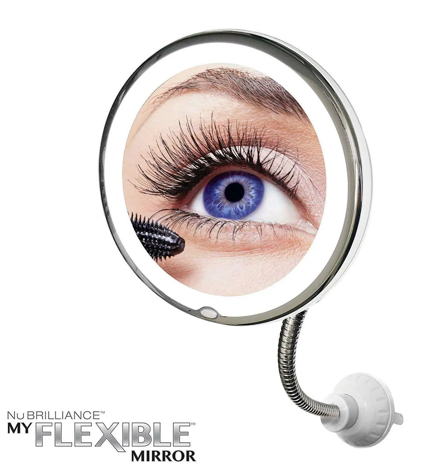 Round Flexible Illuminated Mirror 10x Mag LED Light Flexi with Bendable Neck Lightweight Portable 10 Times Magnification Mirror
Round Flexible Illuminated Mirror 10x Mag LED Light Flexi with Bendable Neck Lightweight Portable 10 Times Magnification Mirror