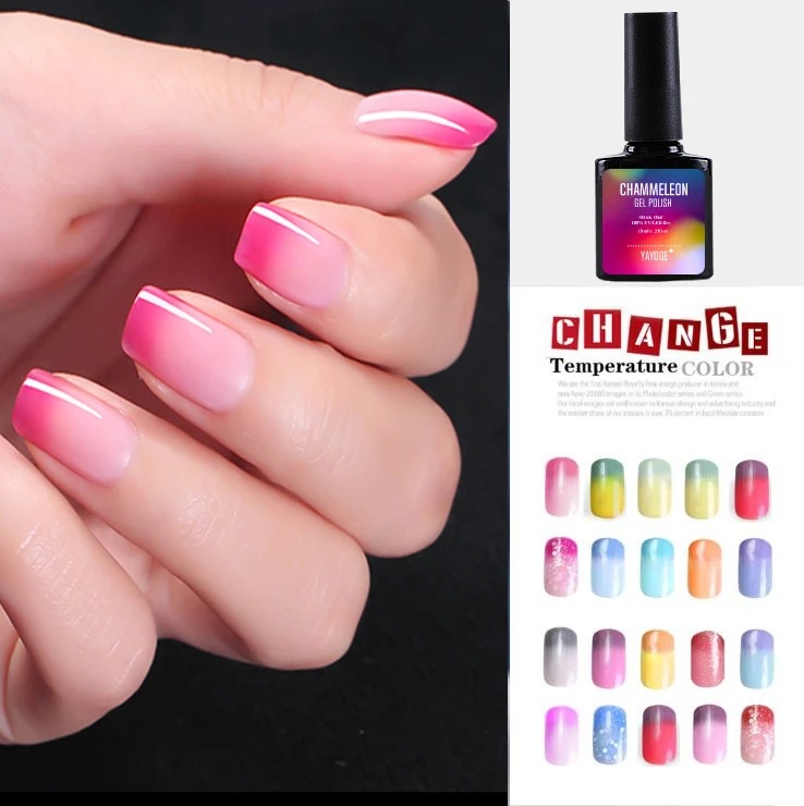 10ml Nail Polish Gel Varnish Temperature Change Chameleon Color UV LED Professional Nail Art Colored lacquer
10ml Nail Polish Gel Varnish Temperature Change Chameleon Color UV LED Professional Nail Art Colored lacquer